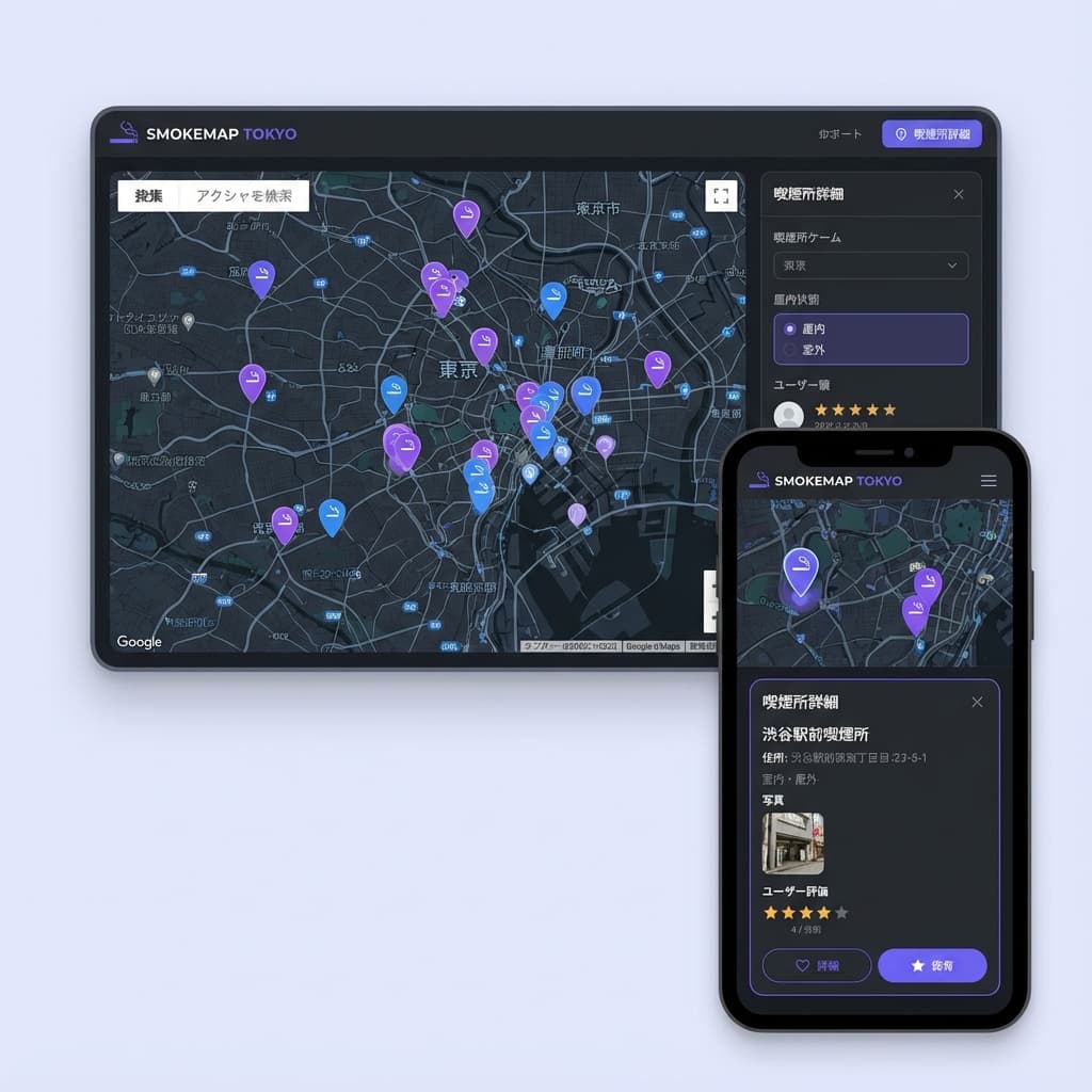 喫煙所表示アプリ